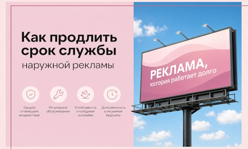 Как продлить срок службы наружной рекламы в  Нижнеудинске
