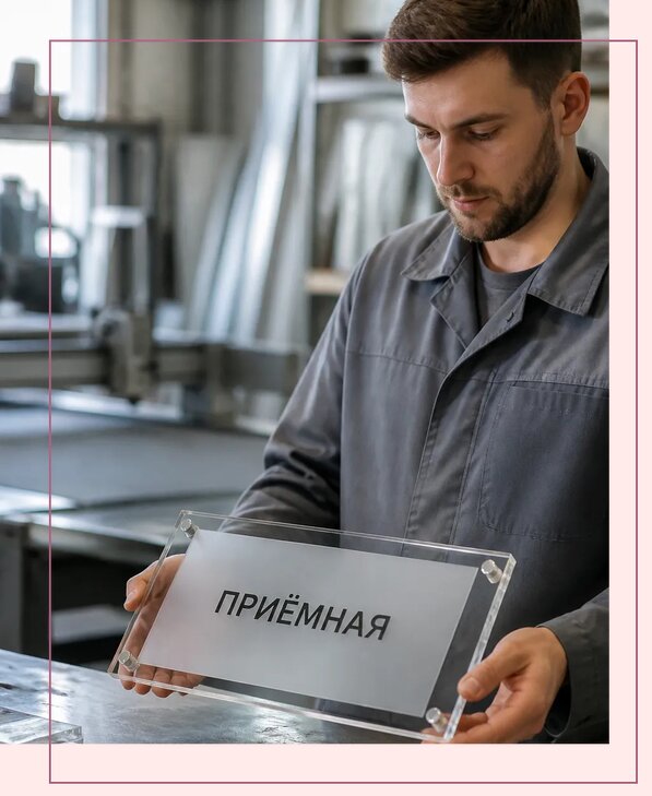 Таблички из оргстекла на заказ в Нижнеудинске от 3967 р. | Аванза-Нжк